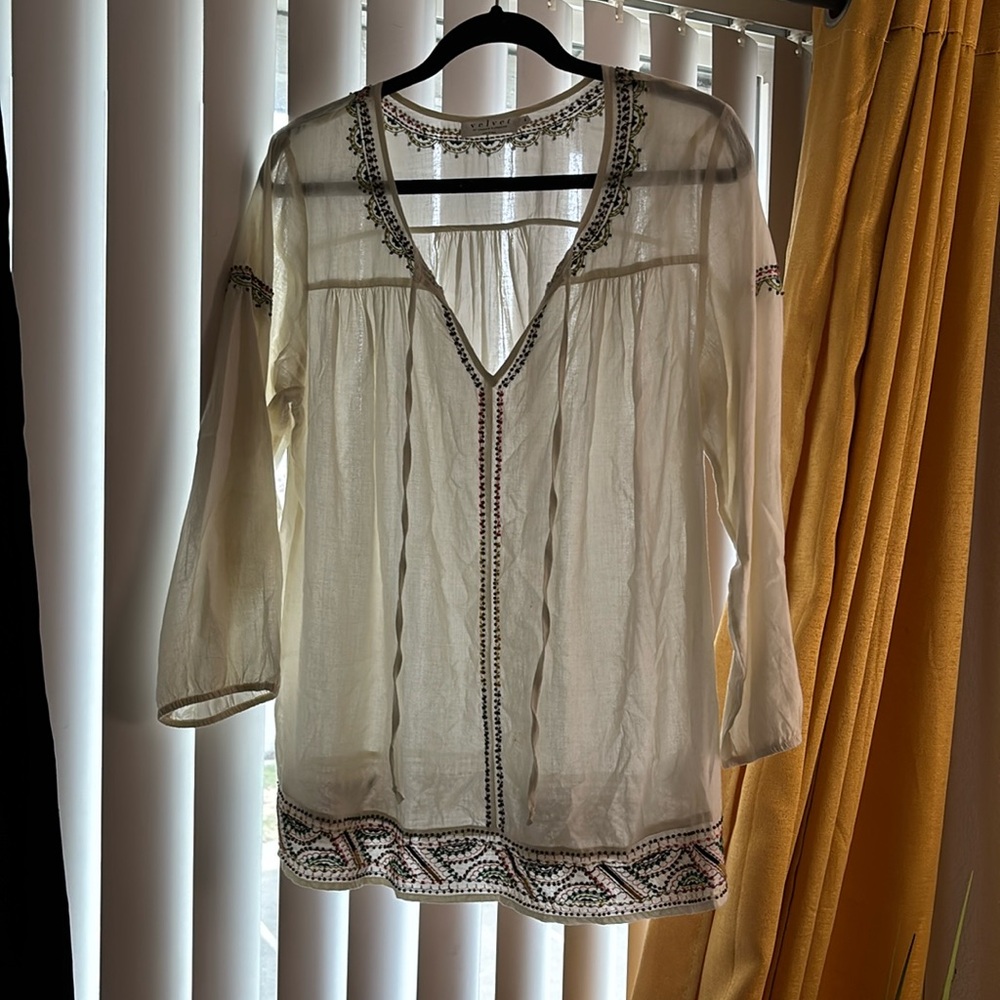 Velvet blouse